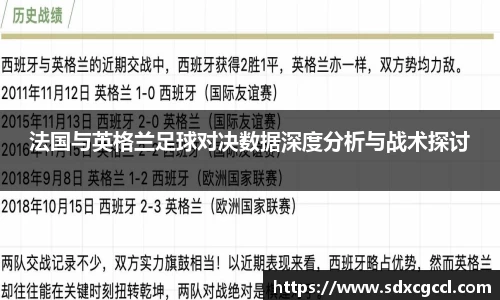 法国与英格兰足球对决数据深度分析与战术探讨